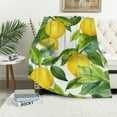 thumbnail image 1 of ONETECH Lemon Yellow Green Blanket, Soft Blankets Flannel Bed Throw Cozy Lightweight Plush Gifts for Women Men Boys Girls Kids Sofa Couch Bedroom Living Rooms Warm All Season, Home Decor, 1 of 6