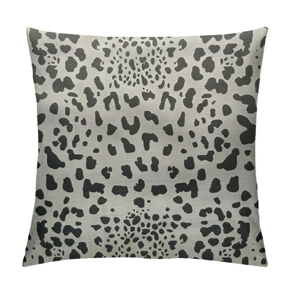 FUMJ Leopard Print Grey Scale Pattern Pillow Covers Animal Animal Texture Decorative Throw Pillow Covers Cushion Case for Home Sofa Couch Decoration