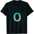 thumbnail image 1 of ONETECH Letter O Number 0 Zero Alphabet Monogram Spelling Counting T-Shirt, 1 of 3