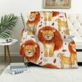 thumbnail image 1 of ONETECH Lion Blanket Watercolor Lion Blanket Lightweight Lion Throw Blanket for Girls Boys Adult Gift for Lion Lover, 1 of 6