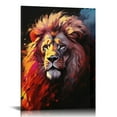 thumbnail image 1 of ONETECH  Lion Canvas Wall Art Framed Wall Decor for Men's Gift Lion Room Decor Colourful Pictures Animal Painting to Decorate Home,Office, Living Room Bedroom, 1 of 4