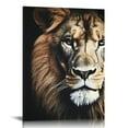 thumbnail image 1 of ONETECH Lioness and Lion Wall Art Canvas Prints African Lions And Lioness Canvas Prints Animal Poster Paintings Modern Lion Pictures Black Art Wall Decor Office Pictures for Wall, 1 of 4