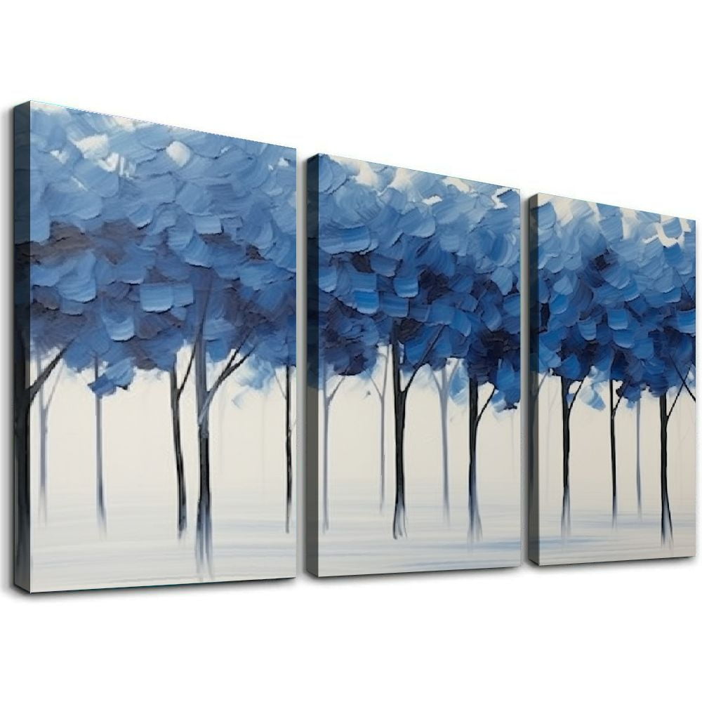 Living Room Wall Art Long Pictures Horizontal Trees Large