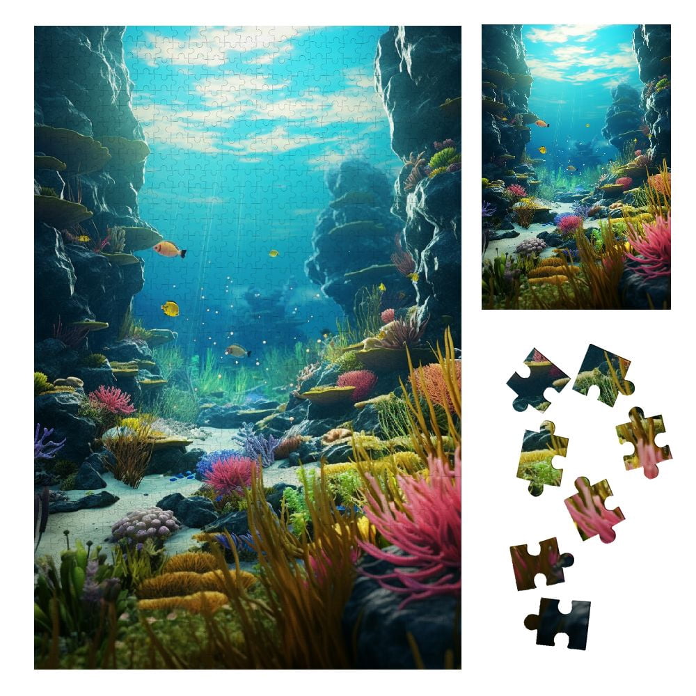ONETECH Living Room and Bedroom Ocean Pictures Wooden Jigsaw Puzzle ...