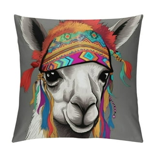 Llama throw pillows clearance