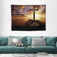 thumbnail image 1 of ONETECH  Lord's Prayer Wall Art Tapestry Inspiring Quote Wall Hanging Decoration | Our Father, who Art in Heaven, Hallowed be Thy Name. Thy Kingdom Come | Christian Family Home Decor Saying, 1 of 7