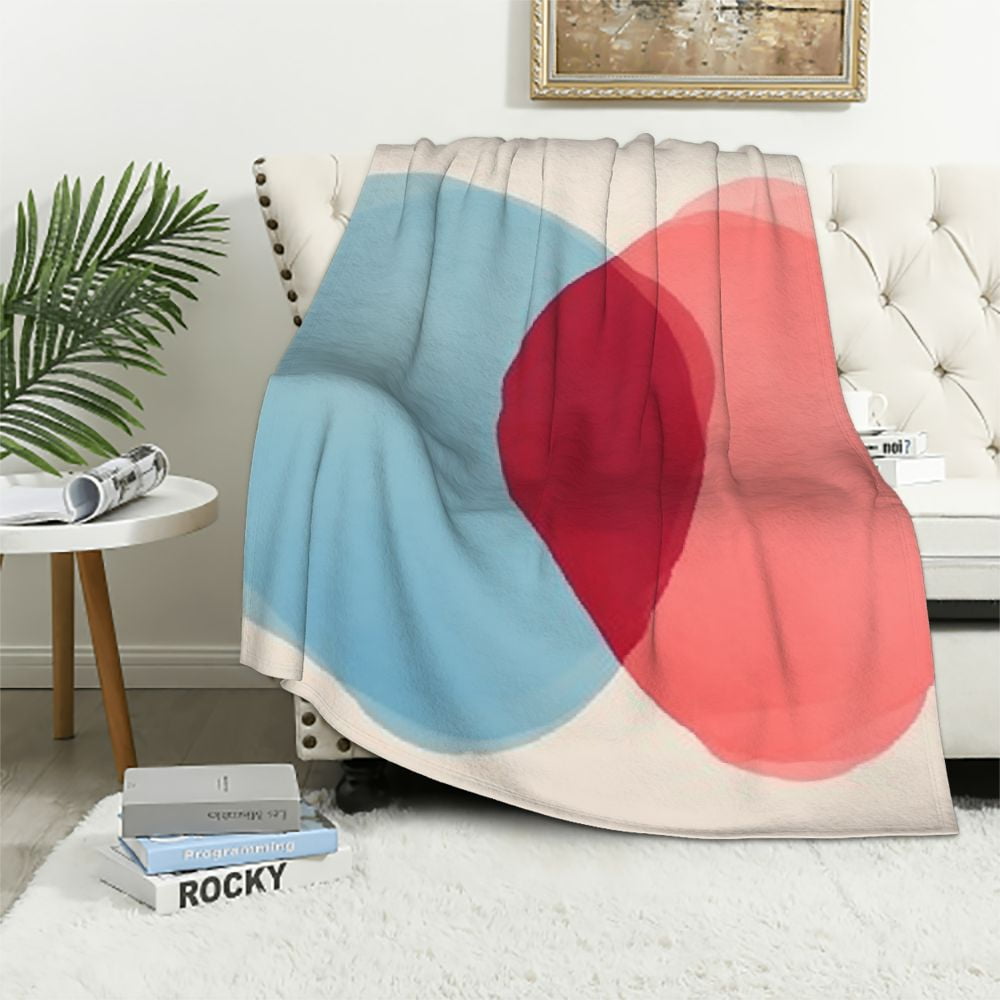 Love Heart Throw Blanket Flannel Couch Blankets Girls Throws