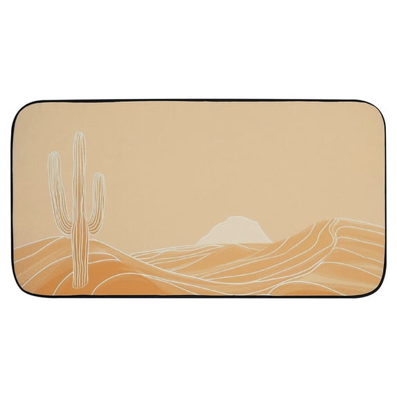 ONETECH Lovely Desert and Cacti Floor Mat Rug for Home Entrance Outside Entry 19.68*39.37 in