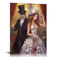 thumbnail image 1 of ONETECH  Magician's Birthday, Michael Cheval Surrealistic Oil Paintings Poster Canvas Painting Posters And Prints Wall Art Pictures for Living Room Bedroom Decor Frame-style, 1 of 5