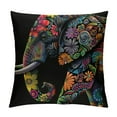 thumbnail image 1 of FUMJ Mandala Floral Elephant Waist Lumbar Throw Pillow case Cushion Cover for Sofa Home Decorative, 1 of 5