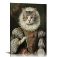 thumbnail image 1 of ONETECH Medieval Renaissance Cats Wall Art Set - Cat Wall Decor - Cat Lover Gifts for Women - Cat Poster - Kitty Cat Decorations - Cute Kitten Decor -  Unique Cat Funny Art Prints, 1 of 4