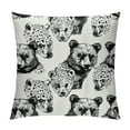 thumbnail image 1 of ONETECH  Minimalist Cheetah Pattern Line Art Wildlife Lovers Throw Pillow, 1 of 5