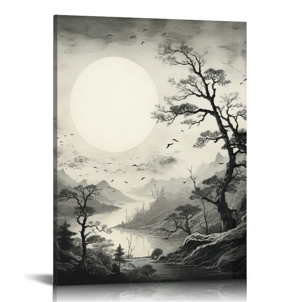 Minimalist Framed Wall Art Decor, Abstract