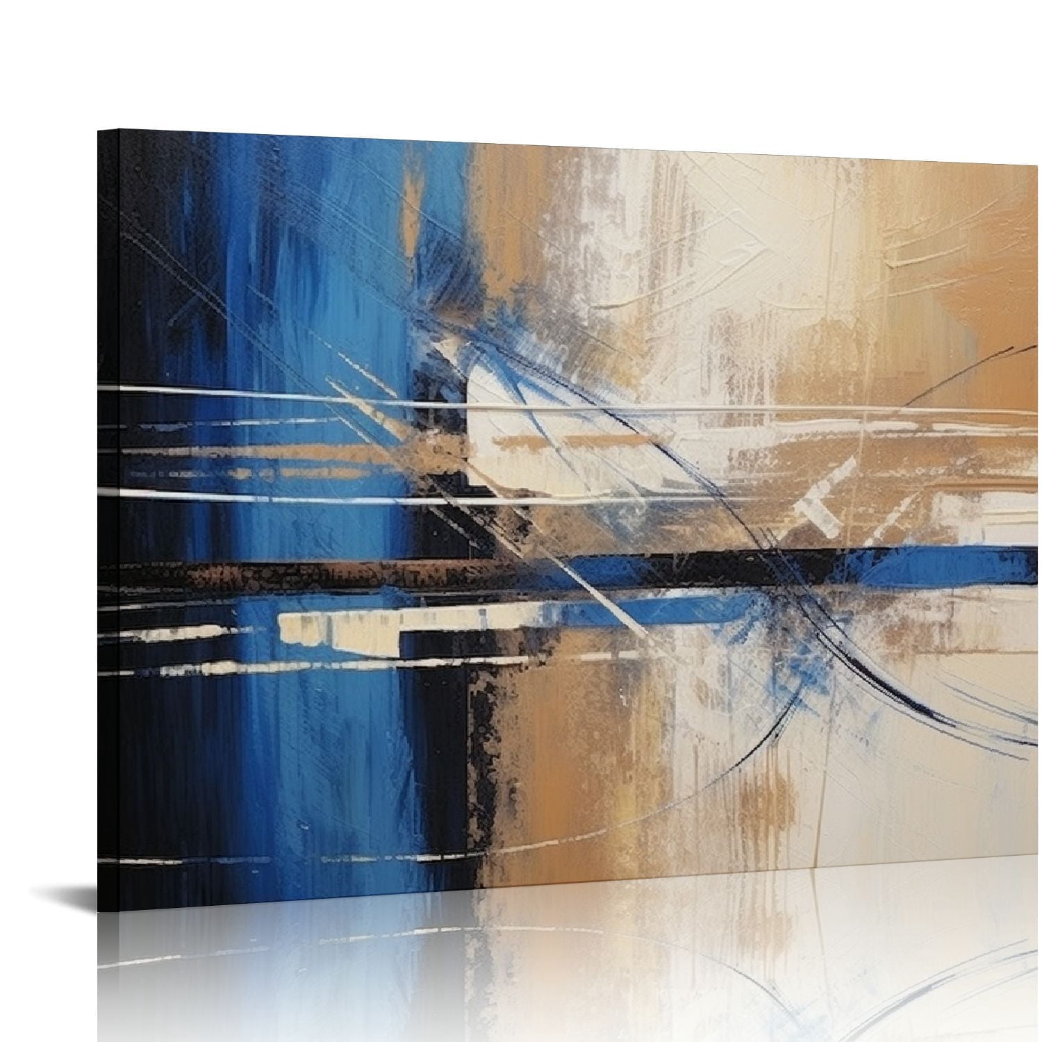 ONETECH Mofutinpo Abstract Canvas Wall Art Picture Print for Living ...