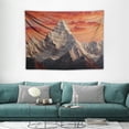 thumbnail image 1 of ONETECH  Mountain Tapestry, Evening South High Hill Above the Sky Colorful Nepal Everest Photo, Wide Wall Hanging for Bedroom Living Room Dorm,Bluegrey Salmon, 1 of 7