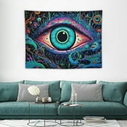 ONETECH   Mushroom Tapestry UV Reactive Eye Tapestries Aesthetic Floral Plant Tapestry Hippie Butterfly Snake Tapestry Galaxy Space Tapestry for Bedroom