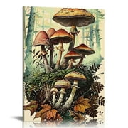 ONETECH Mushroom Wall Decor Aesthetic Posters,Colorful Mushroom Poster,Vintage Mushroom Poster Fungus Wall Art Print, Education Mushroom Pictures,farmhouse,Classroom,Restaurant Decor
