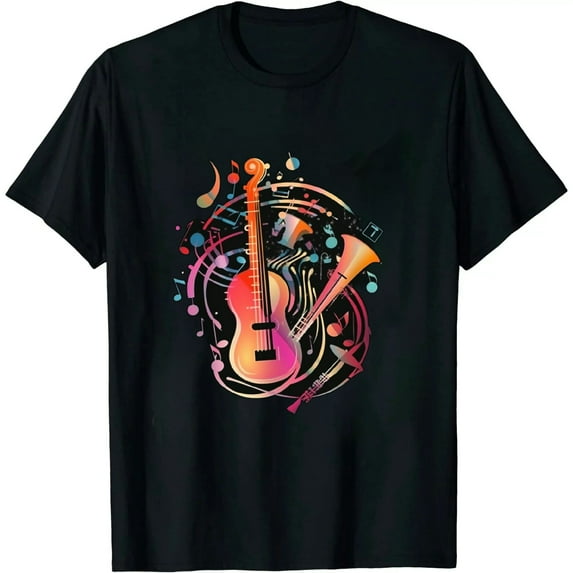ONETECH Musical Instrument Music Notes Musician Treble Clef T-Shirt