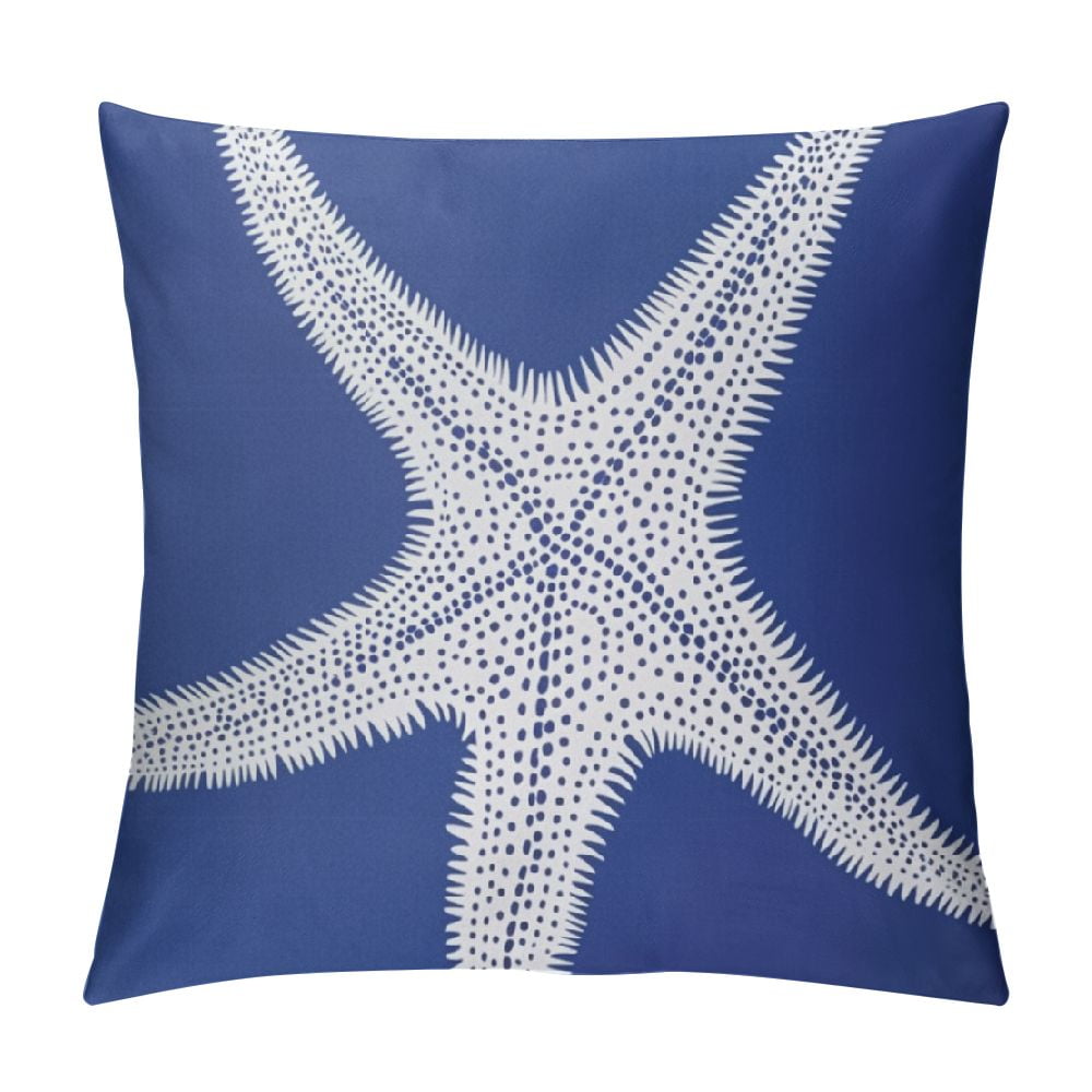 Nautical Coastal Throw Pillow Covers Ocean Themed Beach