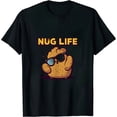thumbnail image 1 of ONETECH Nug Life Dino Nuggs Dino Chicken Nuggets Dinosaur Nugget T-Shirt, 1 of 3
