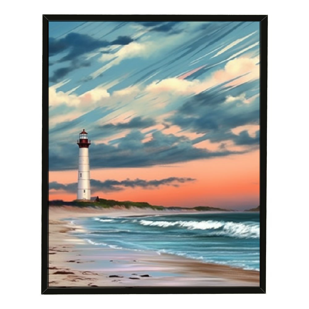 ONETECH Ocean Summer Canvas Wall Art Teal Blue Seascape Pictures ...