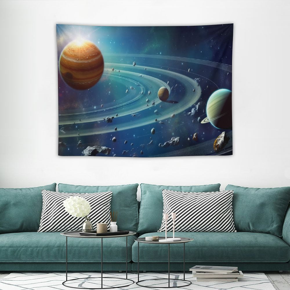 ONETECH Outer Space Planet Tapestry, Universe Galaxy Solar System Earth ...