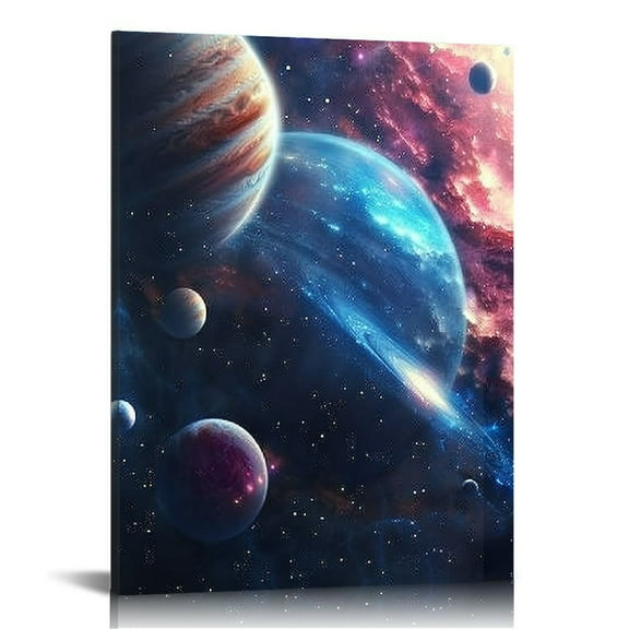 ONETECH Outer Space Room Decor Space Room Decor for Boys, Planet Astronaut Wall Wall Decor for Boys Bedroom Teens Room Living Room, Galaxy Space Posters Pictures 16x20 in