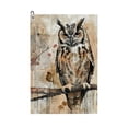 thumbnail image 1 of ONETECH Owl Branch Newspaper Pages Funny Golf Towel for Men 24x16in 1PC, 1 of 7