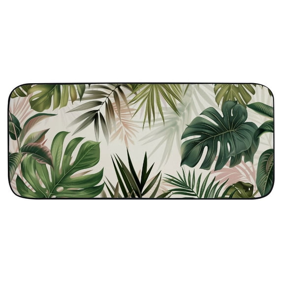 ONETECH Palm Leaf Jungle Bali Banana Palm Indoor/Outdoor/Front Door/Bathroom Mats Doormat Entrance Mat for Home Entrance Outside Entry 19.68*47.24 in