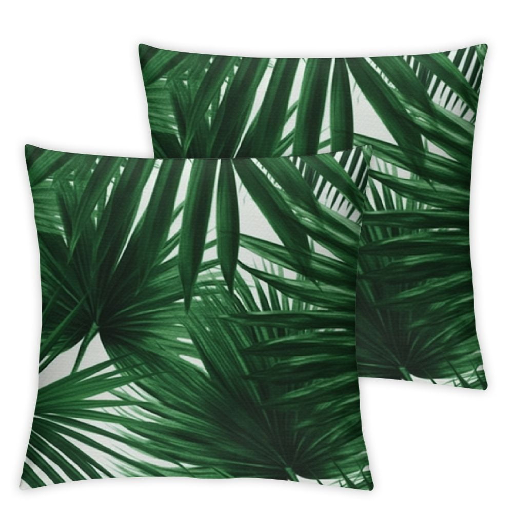 ONETECH Palm Leaf Tropical Plant Throw Pillow Covers Pillow Cover with ...