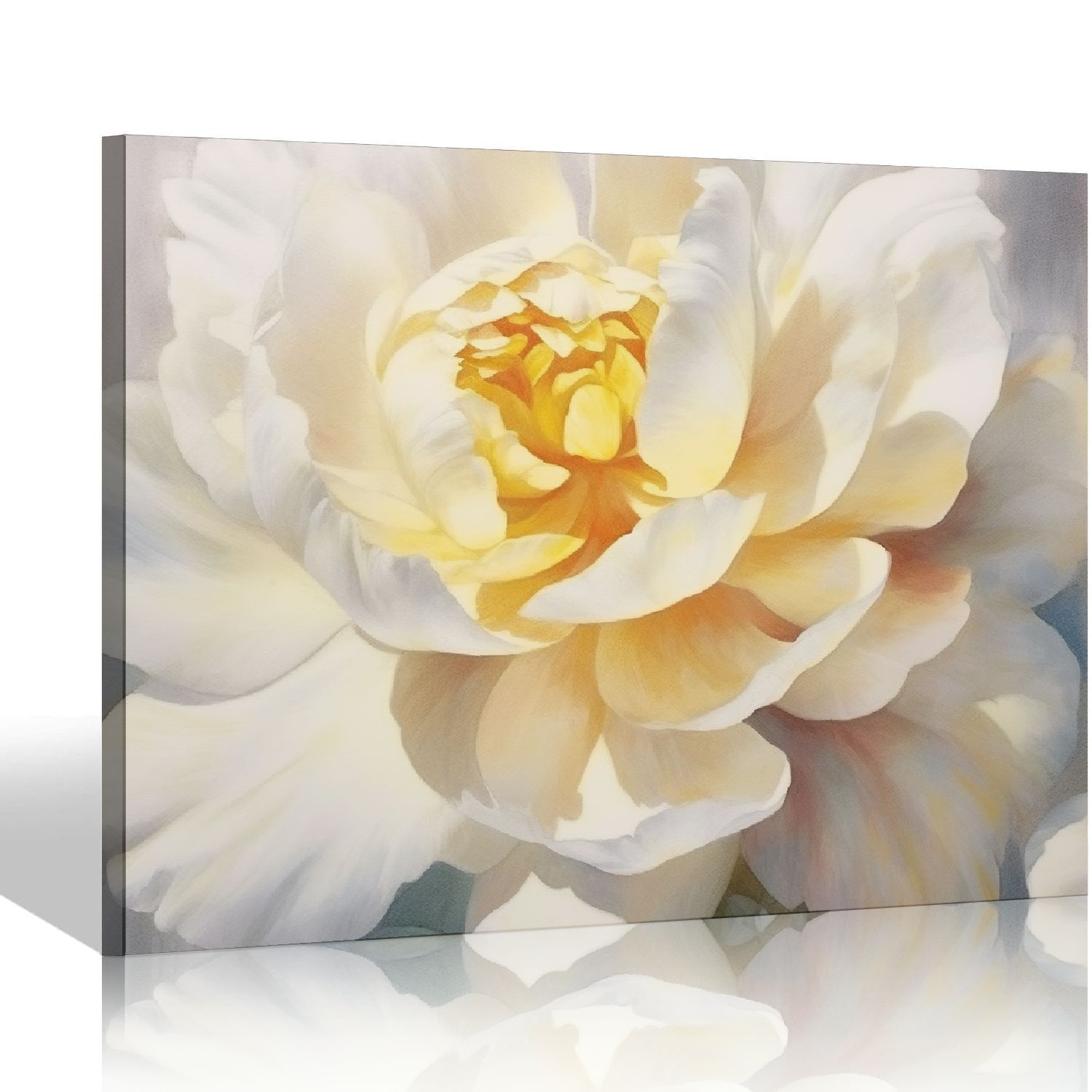 ONETECH Peony Flower Canva Wall Art Modern Floral Picture Poster Print ...