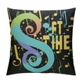 thumbnail image 1 of ONETECH Pillow Covers Throw Pillow Pillowcase Vinyl Party Time Abstract Painting Decorative Cushion Covers Home Sofa Couch Living Room Bedroom Car (Cyan), 1 of 5