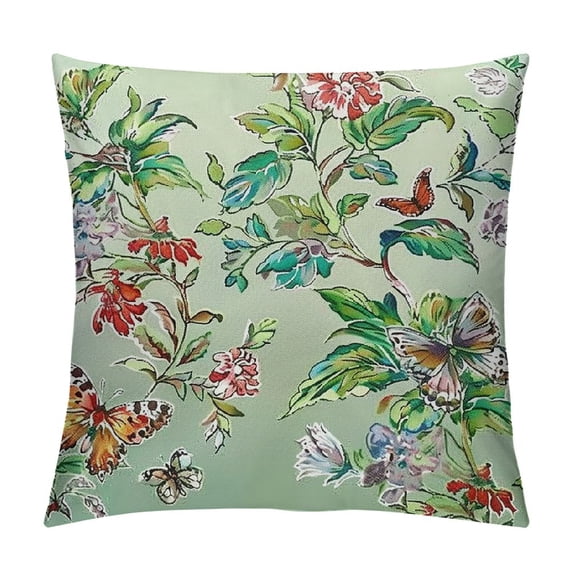 FUMJ Pillowcases Standard Size Floral Printed Butterfly Pillow Cases Soft Breathable Cooling Pillowcase Decorative Pillow Cover