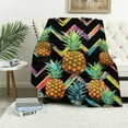 thumbnail image 1 of ONETECH  Pineapple Blanket, Pineapple Decor, Pineapple Print Blanket, Soft and Comfortable Christmas Throw Blanket Pineapple Gifts,Flannel Blankets, 1 of 6