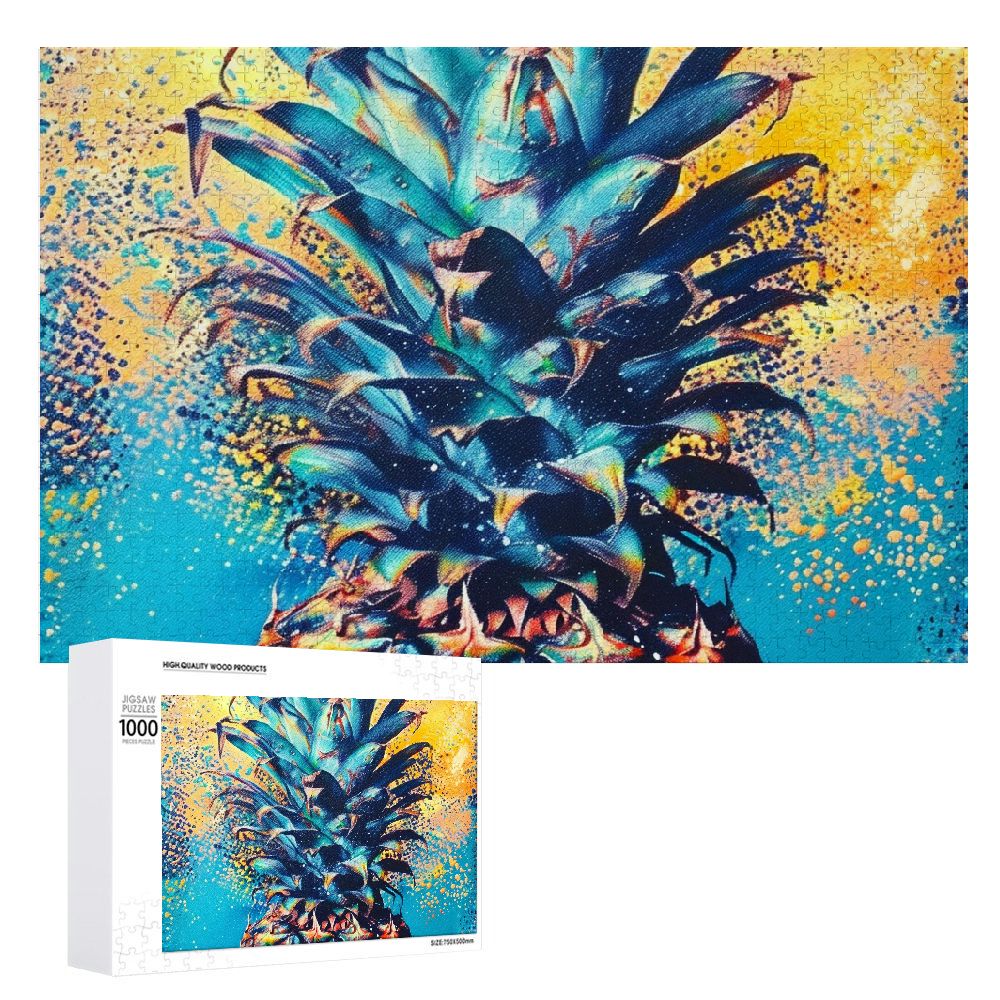 Pineapple Wooden Jigsaw Puzzle for Adults and Kids Challenging