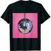 ONETECH Pink Disco Ball Club Retro Cute T-Shirt
