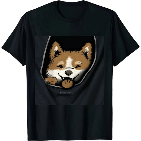 ONETECH Pocket Shiba Inu Feet Cute Doge Akita Dog Lover Owner Gift T-Shirt