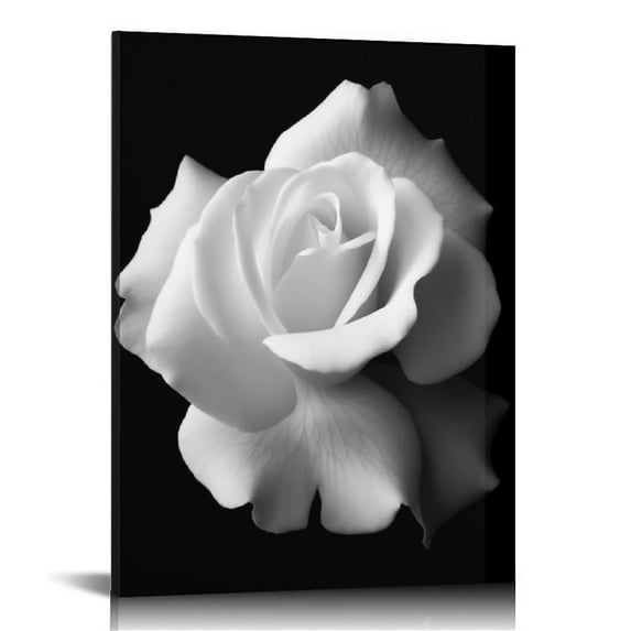 ONETECH Posters Abstract Flower Bloom Poster Black And White Tulip Flower Wall Art Floral Wall Art Canvas Art Poster And Wall Art Picture Print Modern Family Bedroom Decor