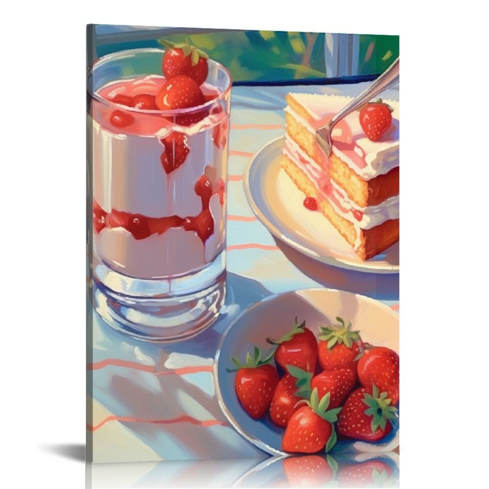 ONETECH Preppy Kitchen Canvas Wall Art, Pink Y2k Posters for Room ...