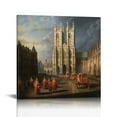 thumbnail image 1 of ONETECH Procession of the Knights Canvas Wall Art 12\x12\, 1 of 4