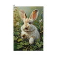 thumbnail image 1 of ONETECH Rabbit Plants Field Golf Towel Father's Day 24x16in 2PC, 1 of 7