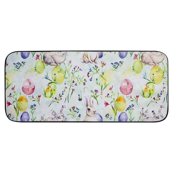 ONETECH Rabbits Eggs Pastel Colors Door Mats Non-Slip Durable Entrance Mat Indoor/Outdoor/Front Door/Bathroom Mats for Home Entrance Outside Entry 19.68*47.24 in