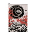 thumbnail image 1 of ONETECH Red Flowers Golf Towel Golf Accessories and Gifts 24x16in 1PC, 1 of 7