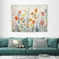 thumbnail image 1 of ONETECH RosieLily Floral Tapestry, Flower Tapestry Wall Hanging Plant Tapestry, Colorful Wildflower Nature Wall Tapestry Botanical Herbs Vintage Tapestry for Bedroom Living Room Dorm, 40X30Inch, 1 of 7