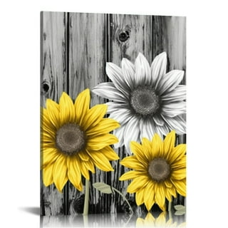 Inspirational Art Be Still and know that I am God Yellow Daisy