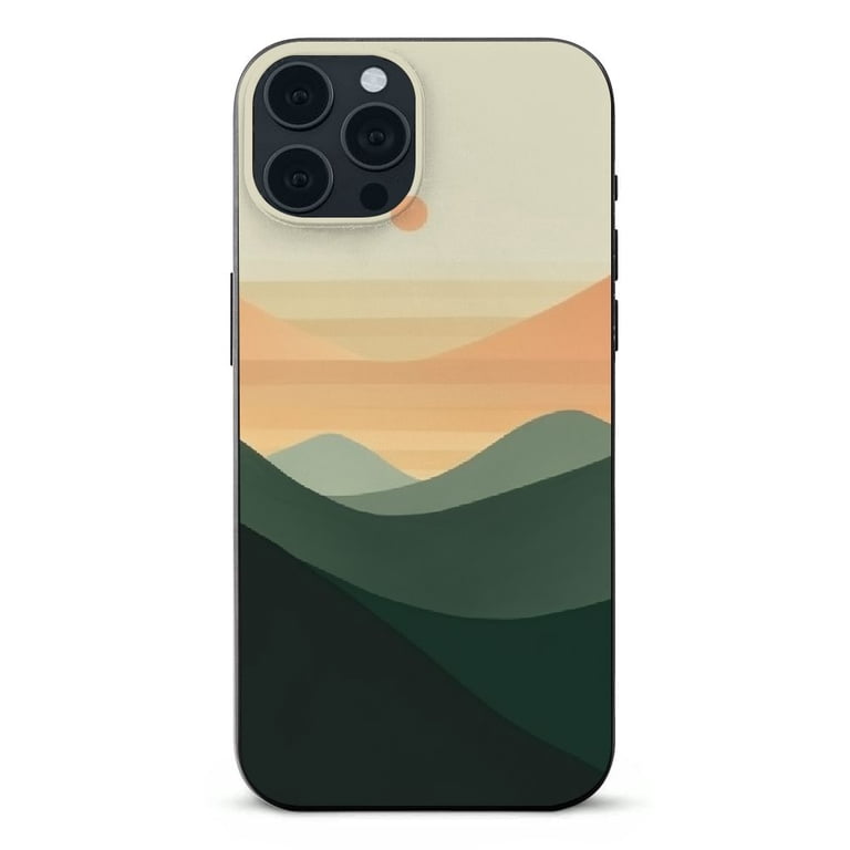 ONETECH Sage Green Mountain Full Moon Case Compatible with iPhone 14,  Minimalist Aesthetic Mountain Landscape Abstract Art Case for iPhone 14 for  Teens Men and Women, Cool Bumper Phone Case Cover - Walmart.com