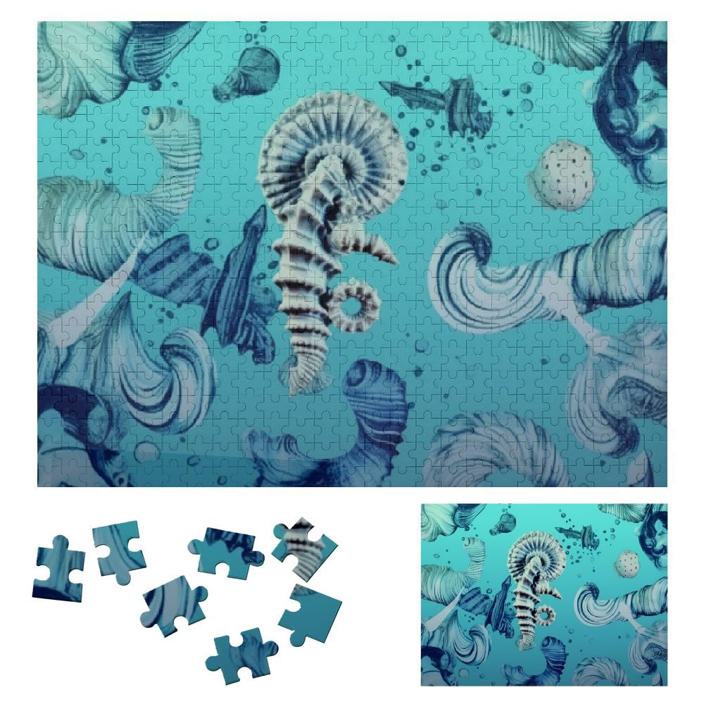 Hess 14603 Seahorses Puzzle - Puzzle Con Cavallucci Marini, Giocattolo In Legno Per Bambini, Made In Germany