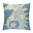 thumbnail image 1 of ONETECH Seahorse Throw Pillow Coastal Tropical Ocean Sea Life Design Decor Blue, 1 of 5