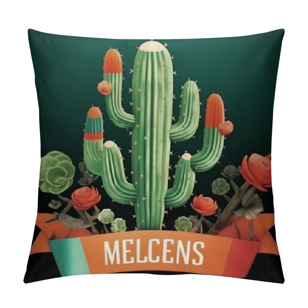 Set of Mexican Throw Pillow Cover for Couch Pillows for Mexican