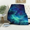 thumbnail image 1 of FUMJ Space Galaxy Blanket, Soft Warm Fuzzy Plush Blanket, Smooth Cozy Flannel Throw Blanket for Bed/Couch/Office/Camping, 1 of 6